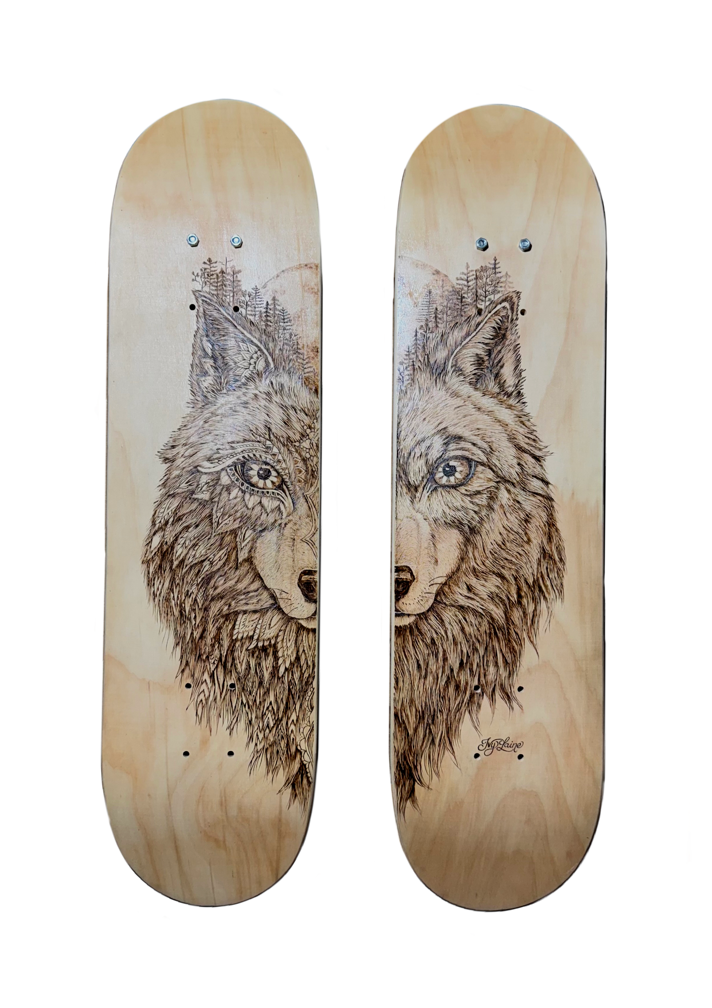 Wolf Spirit Skate Deck Set