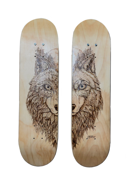 Wolf Spirit Skate Deck Set