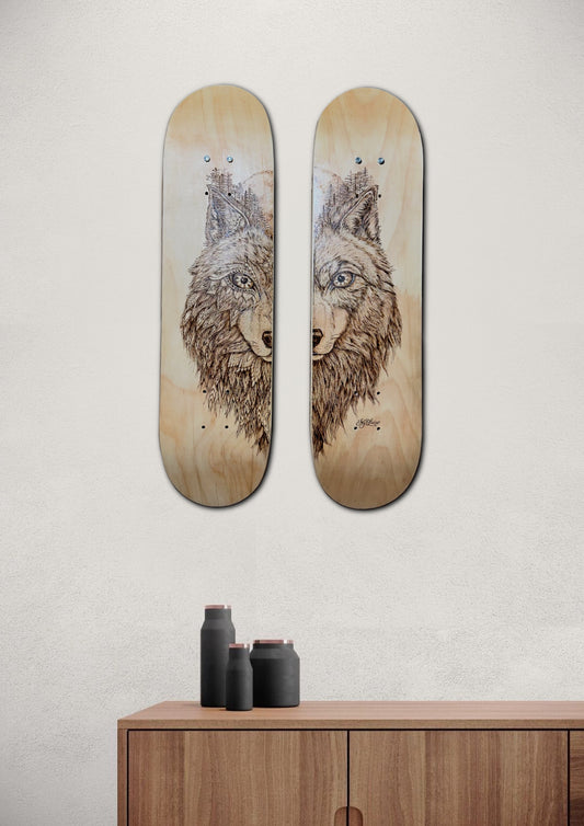 Wolf Spirit Skate Deck Set